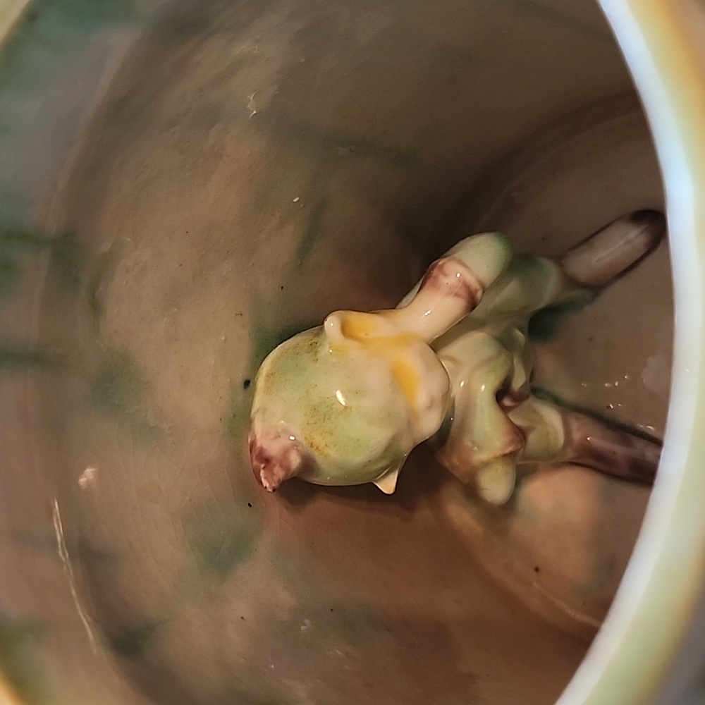 Leprechaun pottery tea mug